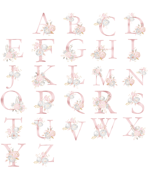 【Pink Floral Letter】Cushion 粉色字母咕𠱸套 (**送咕𠱸芯)