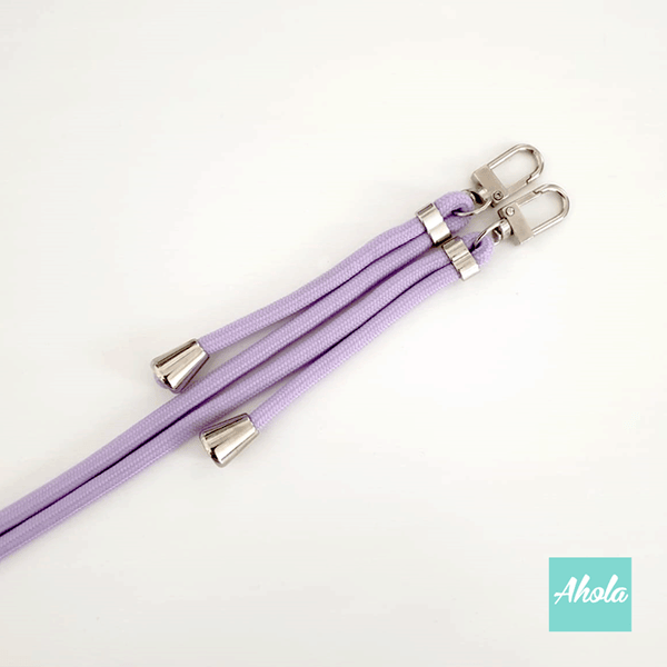 Purple - Crossbody Adjustable Nylon Lanyard 紫色尼龍斜背繩