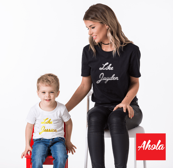 【Like & Like】Short Sleeve Tee 金/銀面燙畫系列 - Ahola