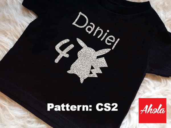 【Cartoon Silhouette with Numbers】 數字卡通剪影小童客製T-shirt - Ahola