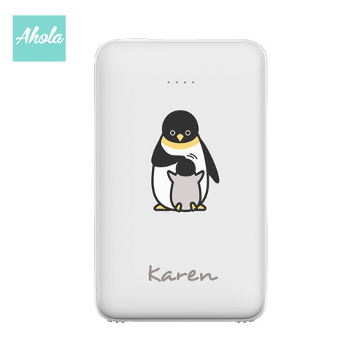 【Penguin】Portable Power Bank with built-in wire 內置線便攜式差電器