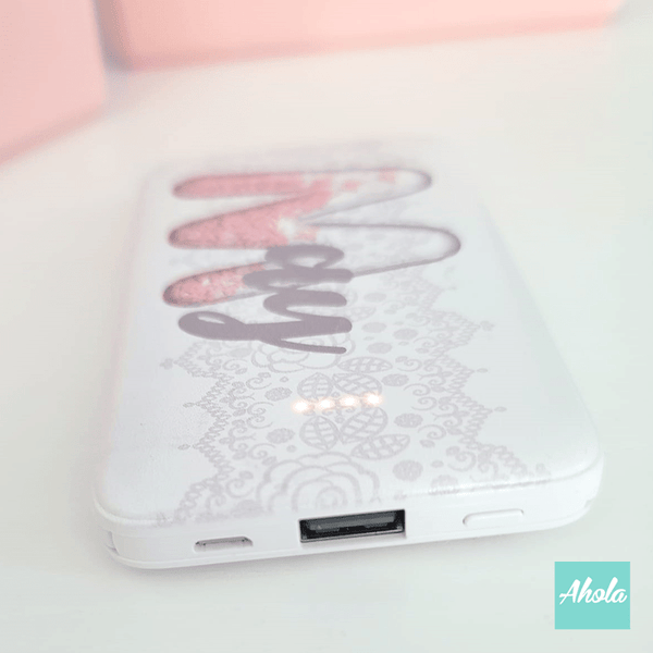 【Bubble Initial】Portable Power Bank with built-in wire 內置線便攜式差電器 - Ahola