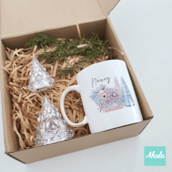 【Woolly】Iceberg Night Lights with Cup Gift Set 冰山小夜燈兩個配骨瓷杯禮品套裝