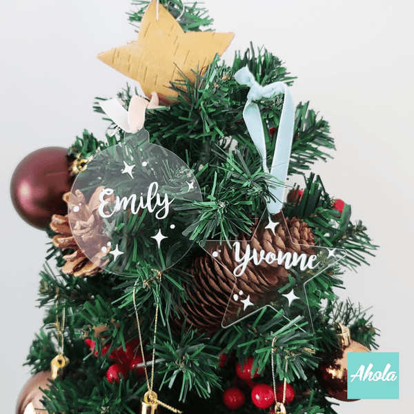 【Popsa】Christmas Tree Acrylic Ornament 名字聖誕樹裝飾牌
