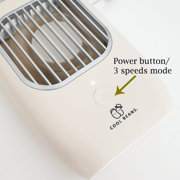 【Lazy Hands】COOL BEANS Hands Free / Desktop USB Rechargeable Mini Fan 免提/座檯小風扇 - Ahola