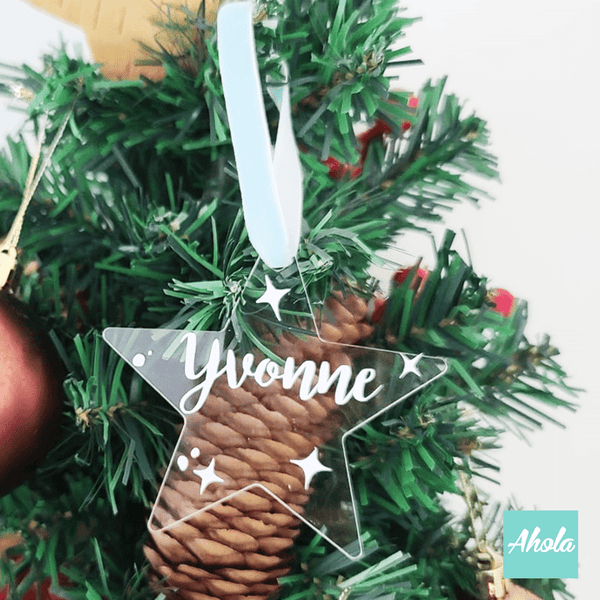 【Popsa】Christmas Tree Acrylic Ornament 名字聖誕樹裝飾牌