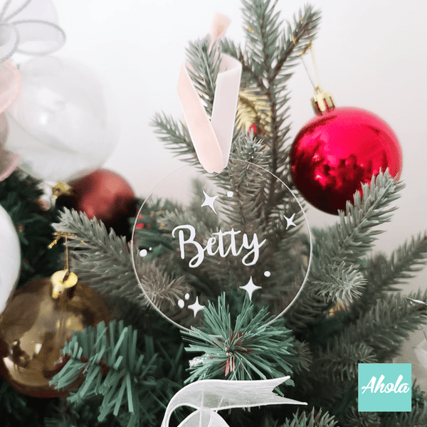 【Popsa】Christmas Tree Acrylic Ornament 名字聖誕樹裝飾牌