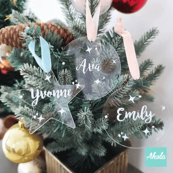 【Popsa】Christmas Tree Acrylic Ornament 名字聖誕樹裝飾牌