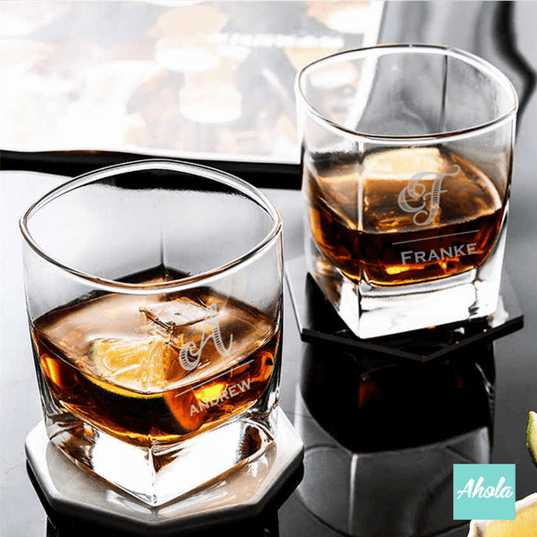 【Tahoma】Personalizable Square Whisky Glass 玻璃酒杯