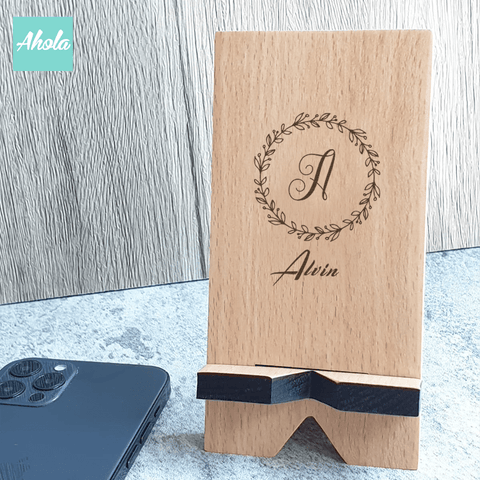 【Omi】10W Wood Qi  Wireless Charger Stand 刻名字木製無線差電座
