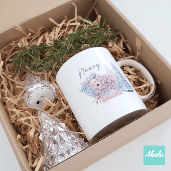 【Woolly】Iceberg Night Lights with Cup Gift Set 冰山小夜燈兩個配骨瓷杯禮品套裝