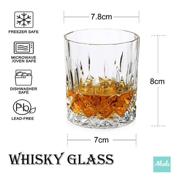 【Vintage】Personalizable Beveled Whiskey Glass 玻璃酒杯