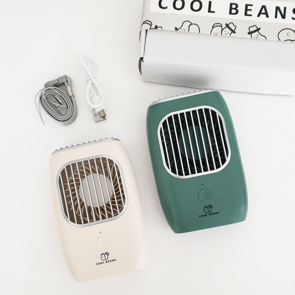 【Lazy Hands】COOL BEANS Hands Free / Desktop USB Rechargeable Mini Fan 免提/座檯小風扇 - Ahola