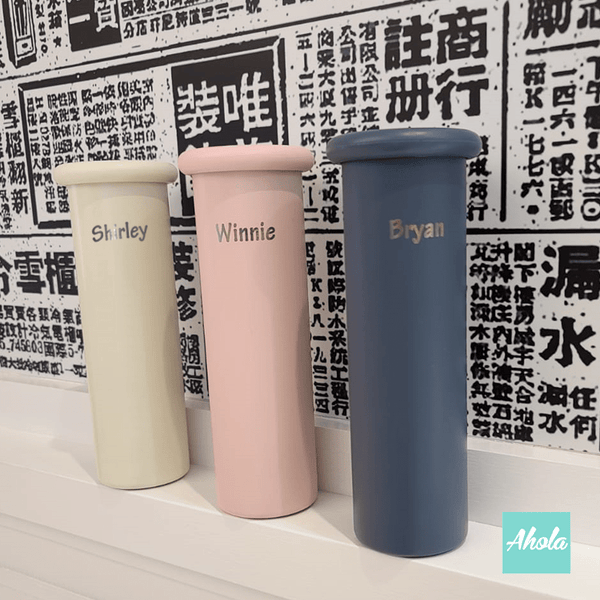 【Skinny】Engraved Stainless Steel Hot or Cold Bottle 刻名不鏽鋼保冷/保温樽(3-5個工作天完成)