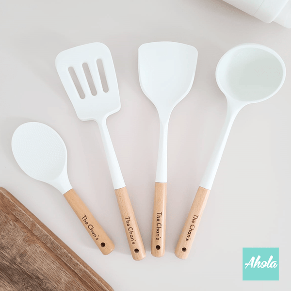 【Family name】Non-Stick Utensils Cooking Set of 4 Pcs 廚房用具4件套裝