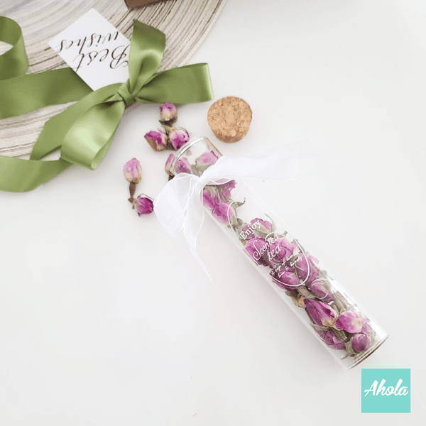 【Lafayet】Mini Bottle+Dried Flower Tea Gift Set 迷你刻名不鏽鋼樽+乾花茶禮盒套裝