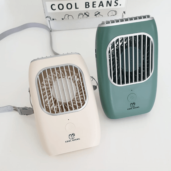 【Lazy Hands】COOL BEANS Hands Free / Desktop USB Rechargeable Mini Fan 免提/座檯小風扇 - Ahola