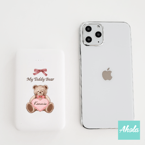 【My Teddy Bear】Portable Power Bank with built-in wire 內置線便攜式差電器