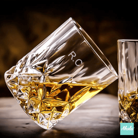 【Vintage】Personalizable Beveled Whiskey Glass 玻璃酒杯