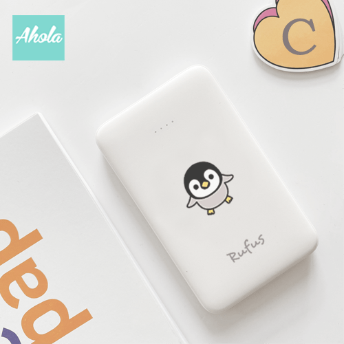 【Penguin】Portable Power Bank with built-in wire 內置線便攜式差電器