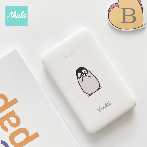 【Penguin】Portable Power Bank with built-in wire 內置線便攜式差電器