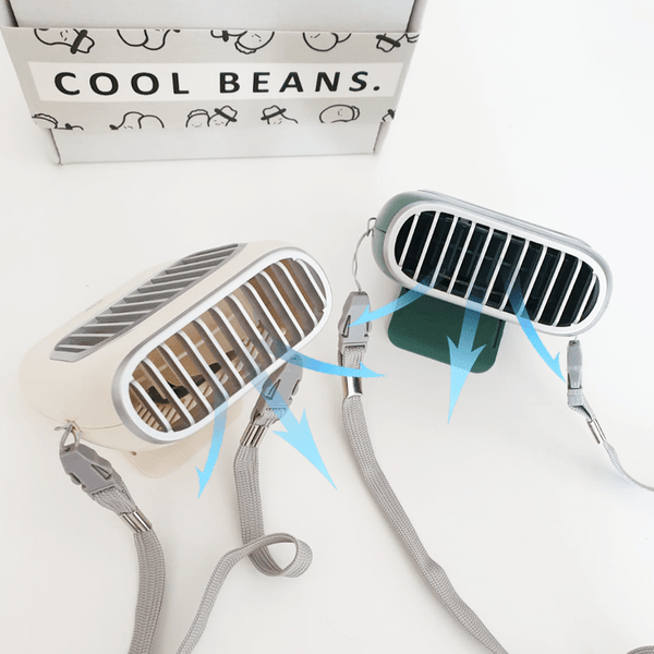 【Lazy Hands】COOL BEANS Hands Free / Desktop USB Rechargeable Mini Fan 免提/座檯小風扇 - Ahola