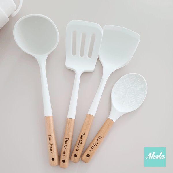 【Family name】Non-Stick Utensils Cooking Set of 4 Pcs 廚房用具4件套裝