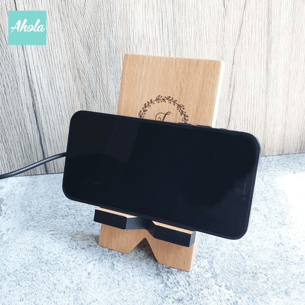 【Omi】15W Wood Qi  Wireless Charger Stand 刻名字木製無線差電座