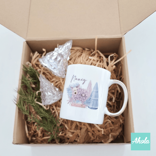 【Woolly】Iceberg Night Lights with Cup Gift Set 冰山小夜燈兩個配骨瓷杯禮品套裝