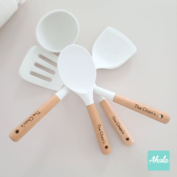 【Family name】Non-Stick Utensils Cooking Set of 4 Pcs 廚房用具4件套裝