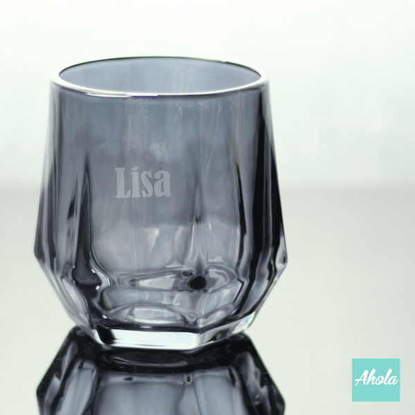 【Blanz】Personalizable Glass 灰鑽石玻璃杯