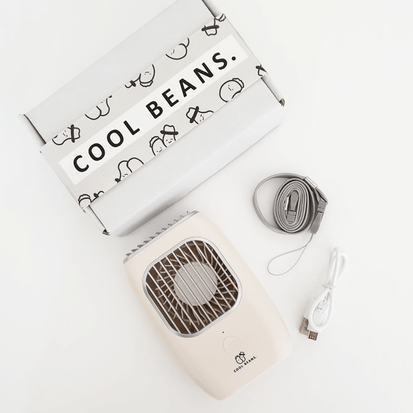 【Lazy Hands】COOL BEANS Hands Free / Desktop USB Rechargeable Mini Fan 免提/座檯小風扇 - Ahola