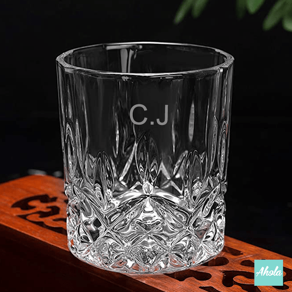 【Vintage】Personalizable Beveled Whiskey Glass 玻璃酒杯