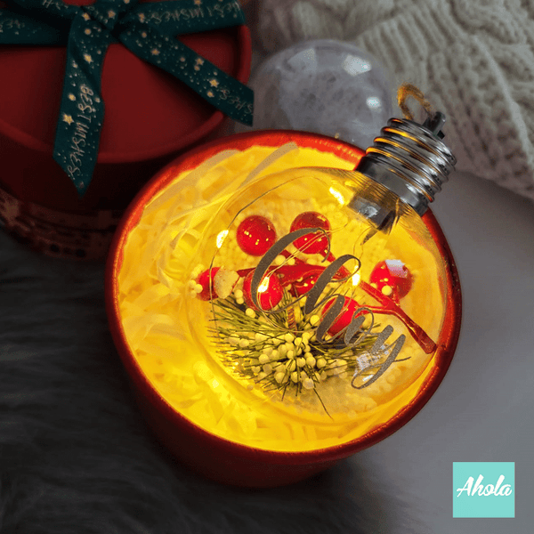 【Holiday Cheers】Christmas Built-in Lighting Baubles 名字可發光聖誕樹裝飾球