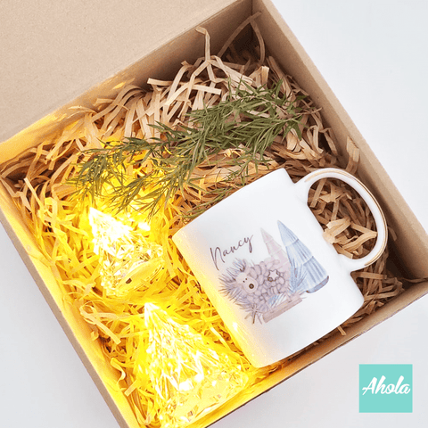 【Woolly】Iceberg Night Lights with Cup Gift Set 冰山小夜燈兩個配骨瓷杯禮品套裝