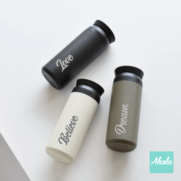 【Any word】 Engraved Stainless Steel TRAVEL TUMBLER 刻名不鏽鋼保冷/保温樽 - Ahola