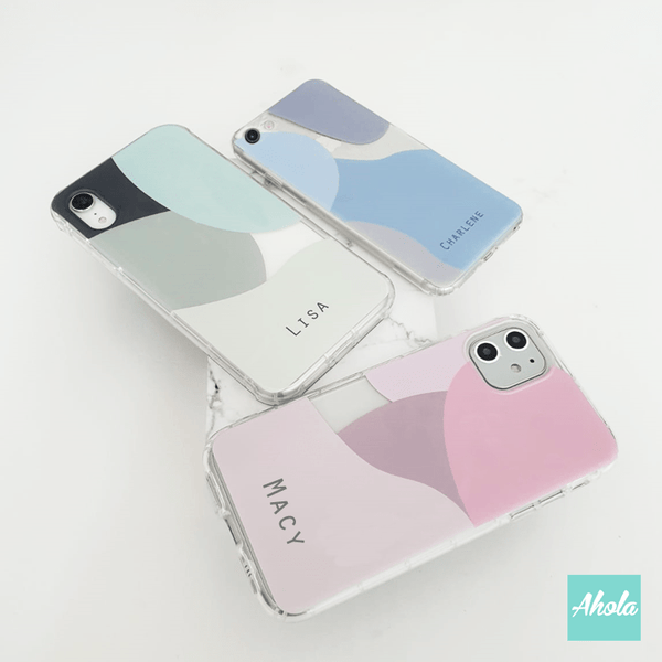 【Abstract Shapes】Soft PU transparent phone case  抽象形狀名字透明電話軟殼 - Ahola