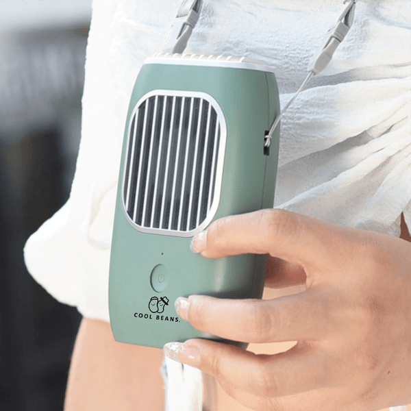 【Lazy Hands】COOL BEANS Hands Free / Desktop USB Rechargeable Mini Fan 免提/座檯小風扇 - Ahola