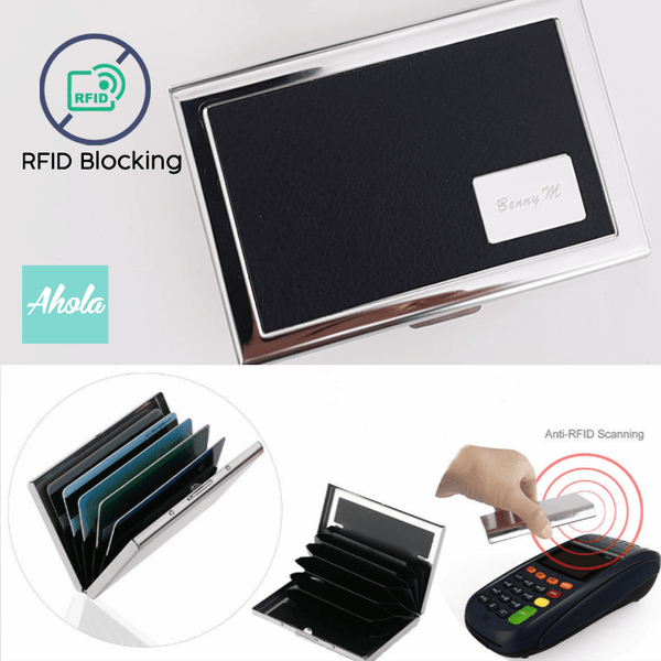 MS004 Engraved RFID Blocking Credit & Debit Card Metal Case RFID防盜/屏蔽刻名卡片盒 📣由於農曆新年假期關係, 此產品最遲在1月28號落單/付款, 2月8號左右完成寄出, 而1月29號至2月14號落單將會在3月頭/中寄出 - Ahola