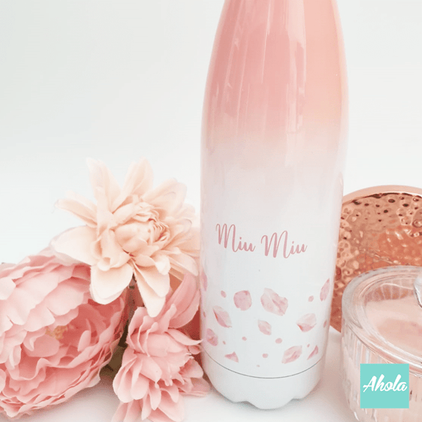 【Cherry Blossom Petals】Stainless Steel Hot or Cold Bottle 不鏽鋼保冷/保温樽 - Ahola