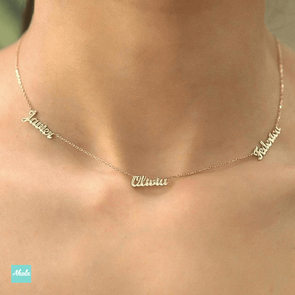 SP012 Mulit name 925 Sterling Sliver Necklace  📣此產品新年/情人節前出貨已截單, 由1月15號至2月26號落單將會在3月中/尾寄出 - Ahola