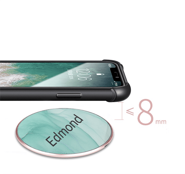 【Artistic Watercolour】10W Ultra thin FastWireless Charger Pad  藝術水彩名字無線差電板 - Ahola