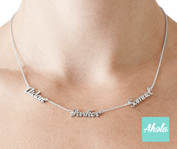 SP012 Mulit name 925 Sterling Sliver Necklace  📣此產品新年/情人節前出貨已截單, 由1月15號至2月26號落單將會在3月中/尾寄出 - Ahola