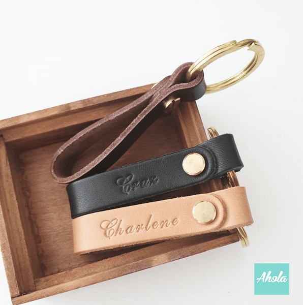 PB005 Multi function Genuine Leather Strap (Bag Strap/Key Chain/Phone Strap 袋繩/匙扣/手機帶) - Ahola