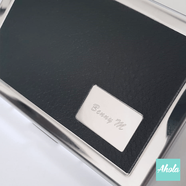 MS004 Engraved RFID Blocking Credit & Debit Card Metal Case RFID防盜/屏蔽刻名卡片盒 📣由於農曆新年假期關係, 此產品最遲在1月28號落單/付款, 2月8號左右完成寄出, 而1月29號至2月14號落單將會在3月頭/中寄出 - Ahola