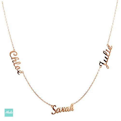 SP012 Mulit name 925 Sterling Sliver Necklace  📣此產品新年/情人節前出貨已截單, 由1月15號至2月26號落單將會在3月中/尾寄出 - Ahola