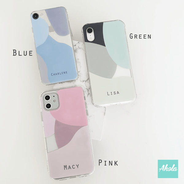 【Abstract Shapes】Soft PU transparent phone case  抽象形狀名字透明電話軟殼 - Ahola