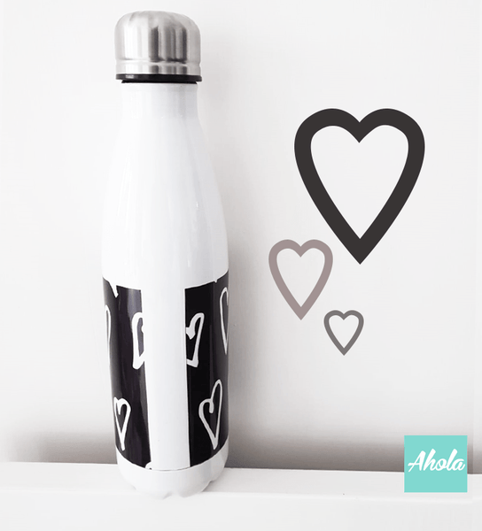 【XOXO】 Stainless Steel Hot or Cold Bottle Black 不鏽鋼保冷/保温樽 📣由於農曆新年假期關係, 此產品最遲在1月25號落單/付款, 2月10號左右完成寄出, 而1月26號至2月14號落單將會在3月頭/中寄出 - Ahola