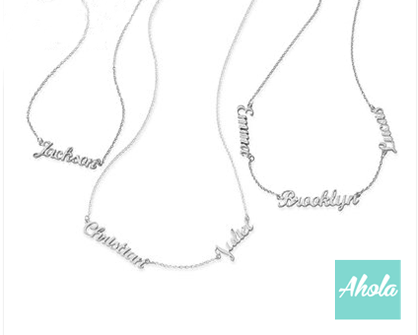 SP012 Mulit name 925 Sterling Sliver Necklace  📣此產品新年/情人節前出貨已截單, 由1月15號至2月26號落單將會在3月中/尾寄出 - Ahola