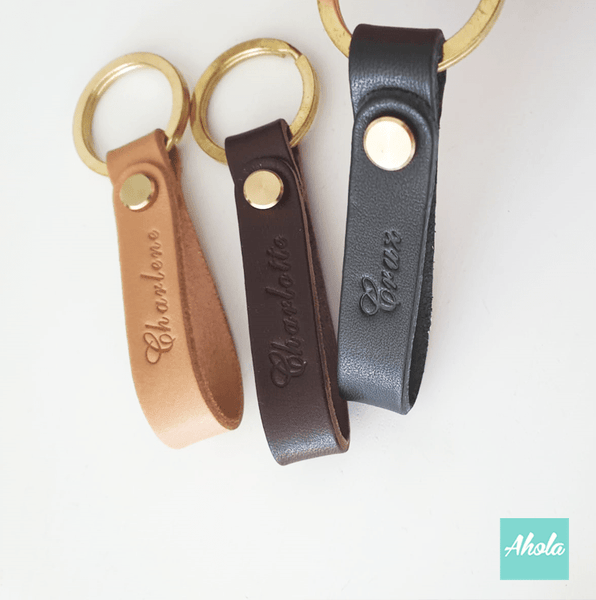 PB005 Multi function Genuine Leather Strap (Bag Strap/Key Chain/Phone Strap 袋繩/匙扣/手機帶) - Ahola